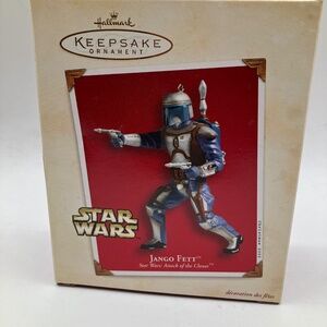 Star Wars Ornament Vintage Hallmark Jango Fett "Attack of The Clones"  In Box